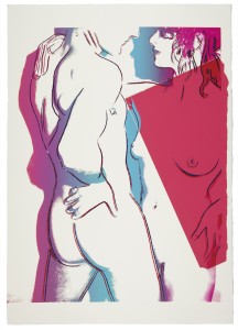 ANDY WARHOL (1928-1987) Love silkscreen inks and colored paper collage on paper 30 ½ x 21 ½ in. (77.5 x 54.6 cm.) Executed in 1983. 
